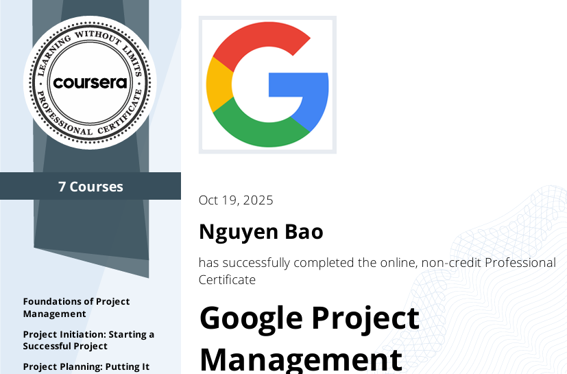 Google Project Management thumbnail